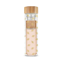 Load image into Gallery viewer, Bee Glass Travel Infuser Mug