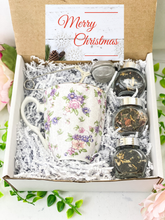 Load image into Gallery viewer, Bone China Merry Christmas gift box