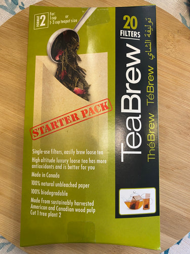 Teabag filter starter pack 20pcs.