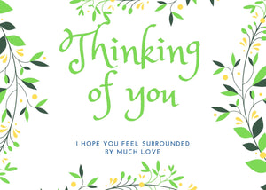 Thinking of you / Care package - Personalized message
